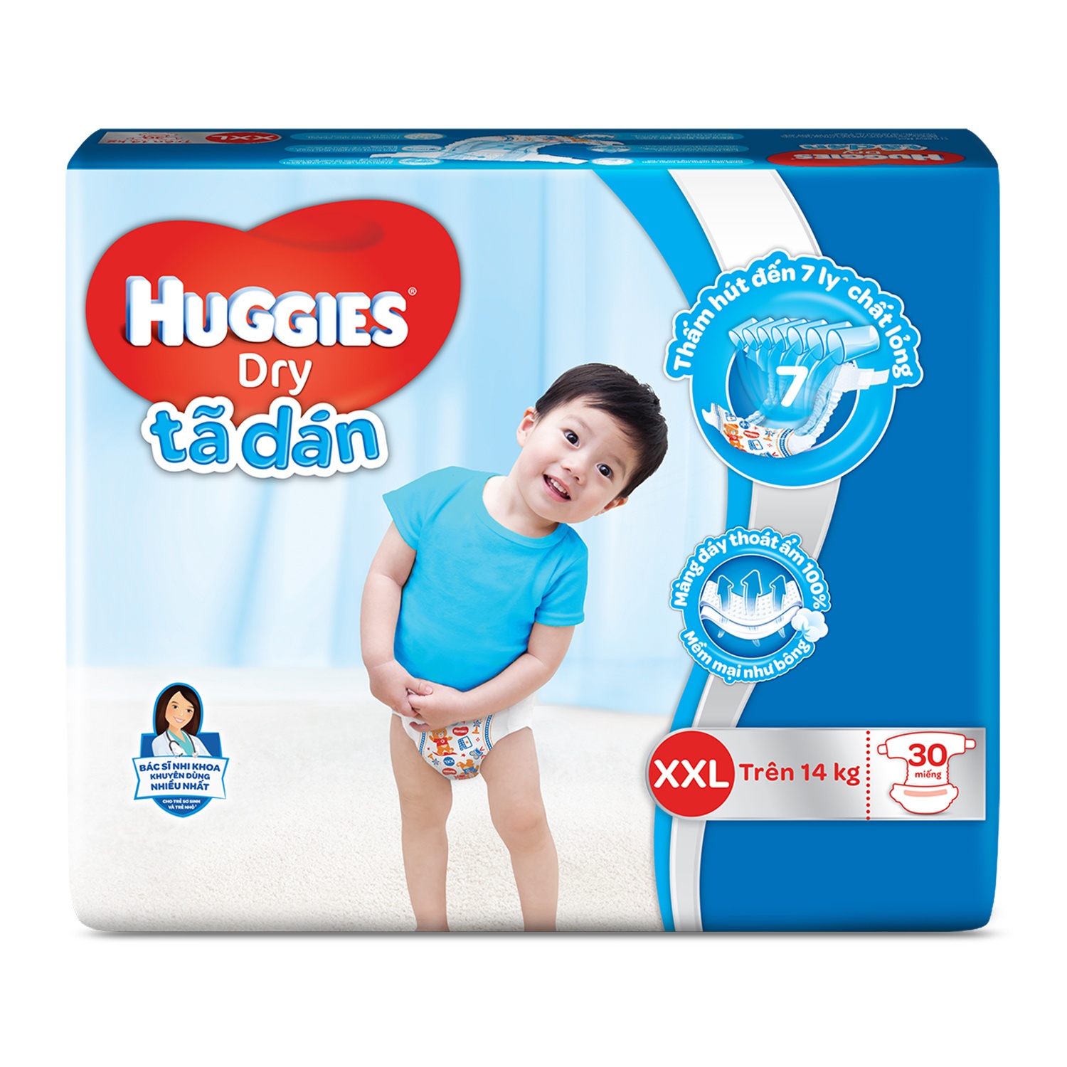 Bỉm dán Huggies XXL30 hình 1