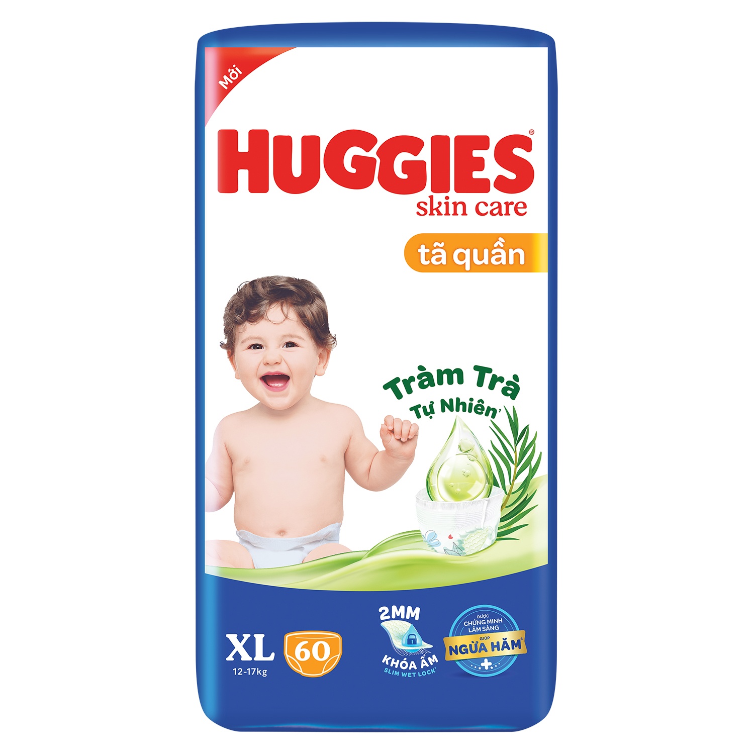 Tã quần Huggies size XL 60 miếng cho bé từ 12 - 17kg bao bì mới