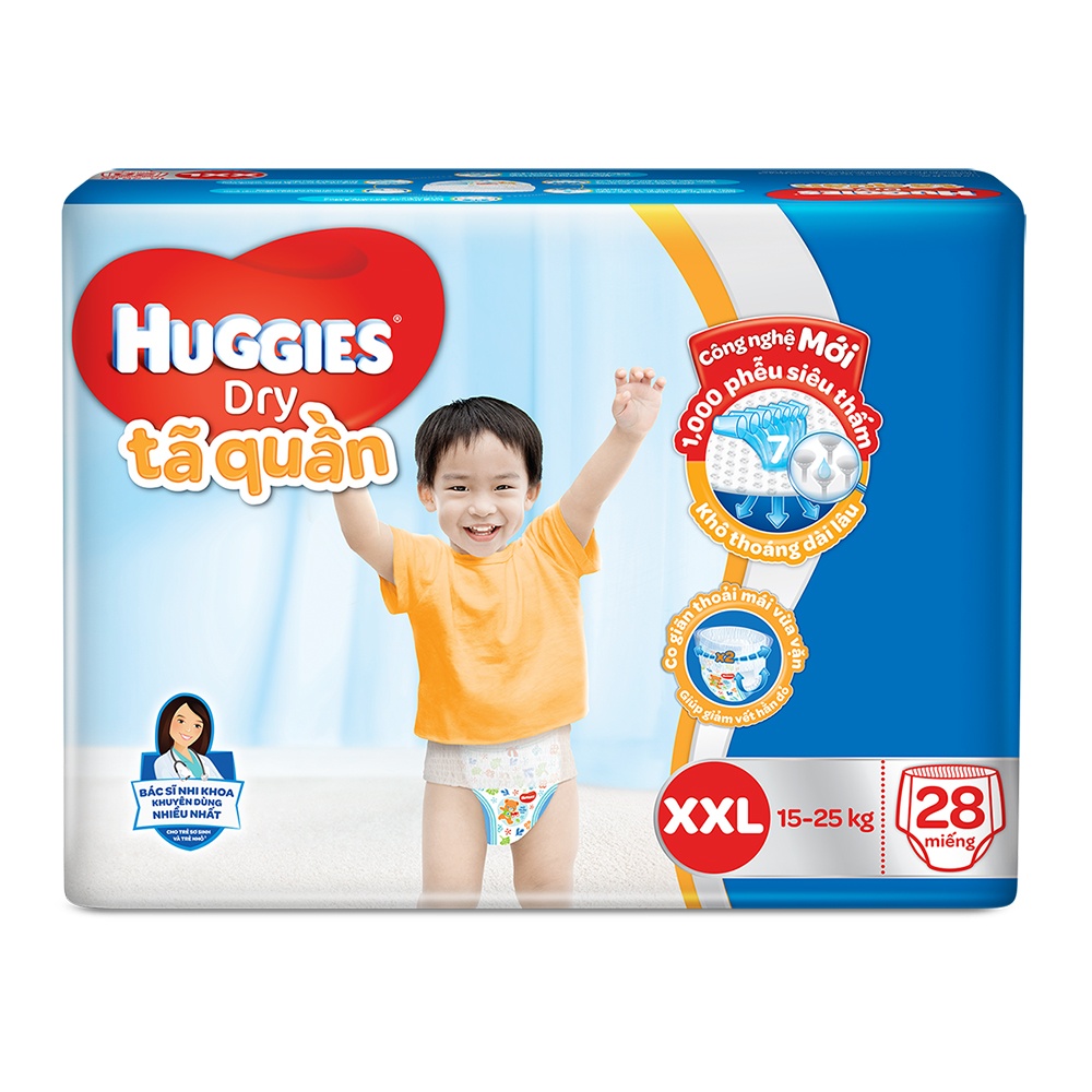 Bỉm - Tã quần Huggies size XXL 28 miếng (cho bé 15-25kg) hình 1