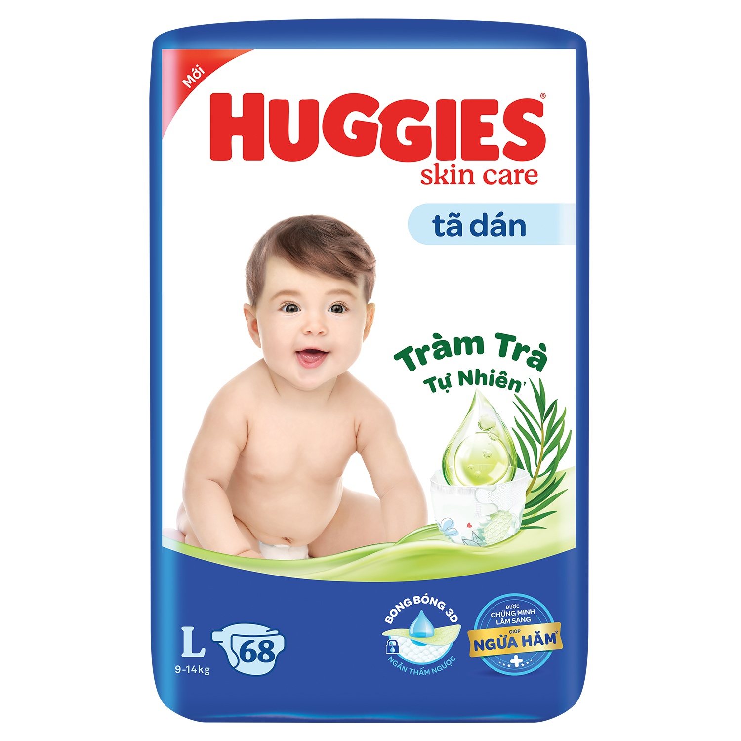 Bỉm - Tã dán Huggies size L 68 miếng (cho bé 9 - 14kg) hình 1