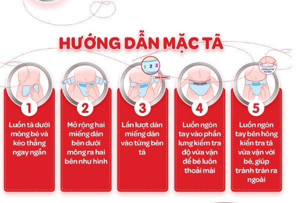 cách mặc tã Huggies Platinum size S