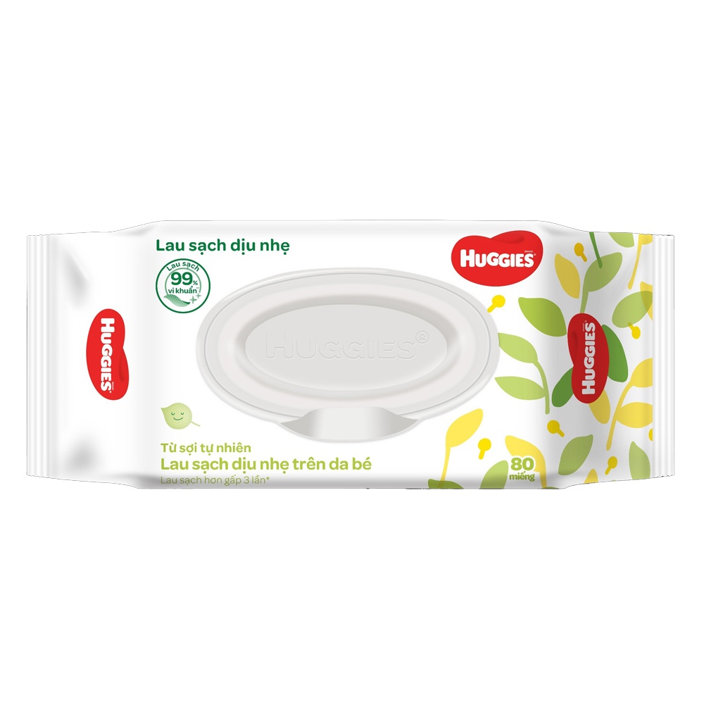 Khăn ướt Huggies 80 tờ hình 2