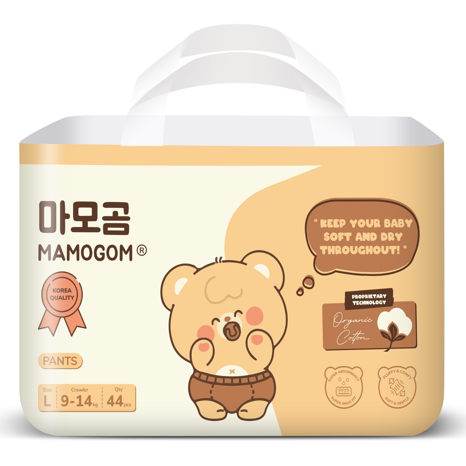 Bỉm - Tã quần Mamogom Premium size L 44 miếng (cho bé 9-14kg)