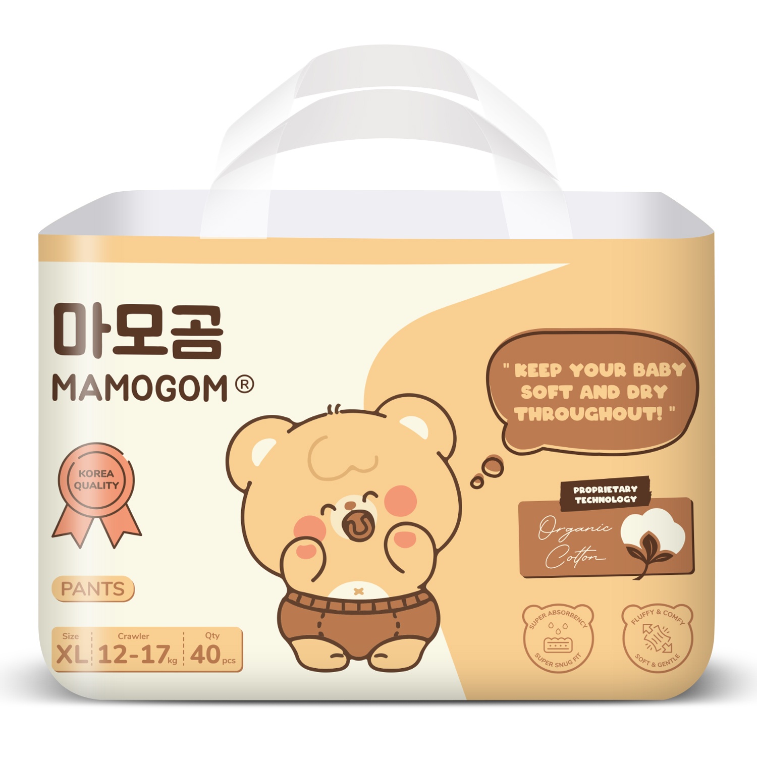 Bỉm - Tã quần Mamogom Premium size XL 40 miếng (cho bé 12-17kg)