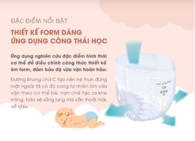 Bỉm tã dán Megumi size M 46 miếng (Cho bé 6 - 11kg) hình 6
