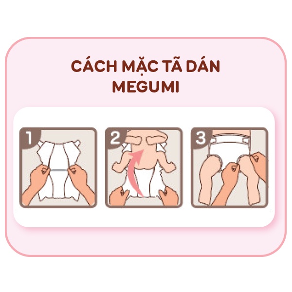 Bỉm tã dán Megumi size NewBorn 64 miếng (Cho bé ~ 5kg) hình 9