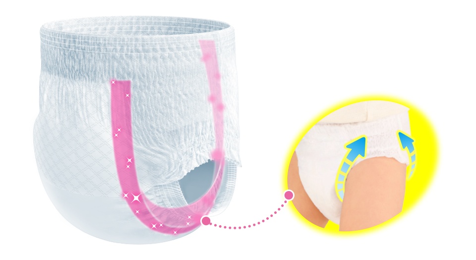 Bỉm - Tã dán Moony cộng miếng size M 64 + 4 (6 - 11kg) hình 3