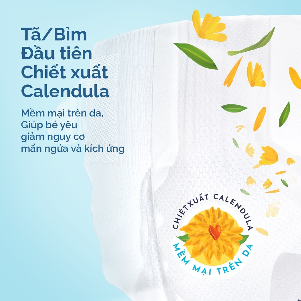 Bỉm - Tã quần Hoppi Airdream size L với chiết xuất hoa cúc Calendula