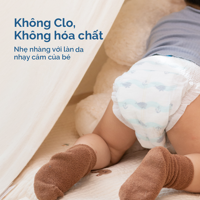 Bỉm - Tã dán Hoppi Airdream size L38 không chứa Clo, không hóa chất