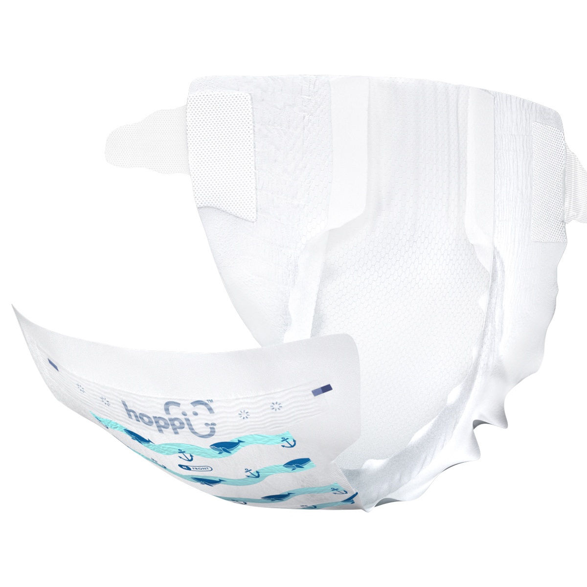 Bỉm - Tã dán Hoppi Airdream với thiết kế rãnh ngọc trai giảm thiểu sự tiếp xúc, cọ xát với da bé