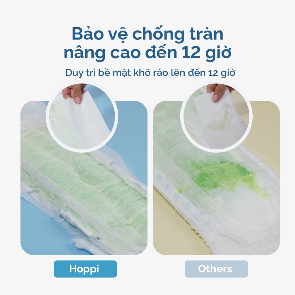 Bỉm - Tã quần Hoppi Airdream với thiết kế siêu mỏng, siêu nhẹ, siêu thấm