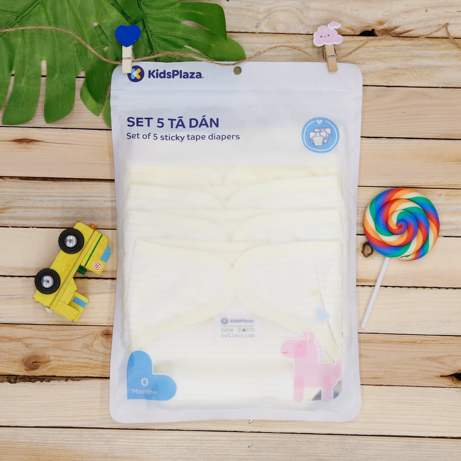Set 5 tã dán KidsPlaza BA21 3M (Vàng) hình 1