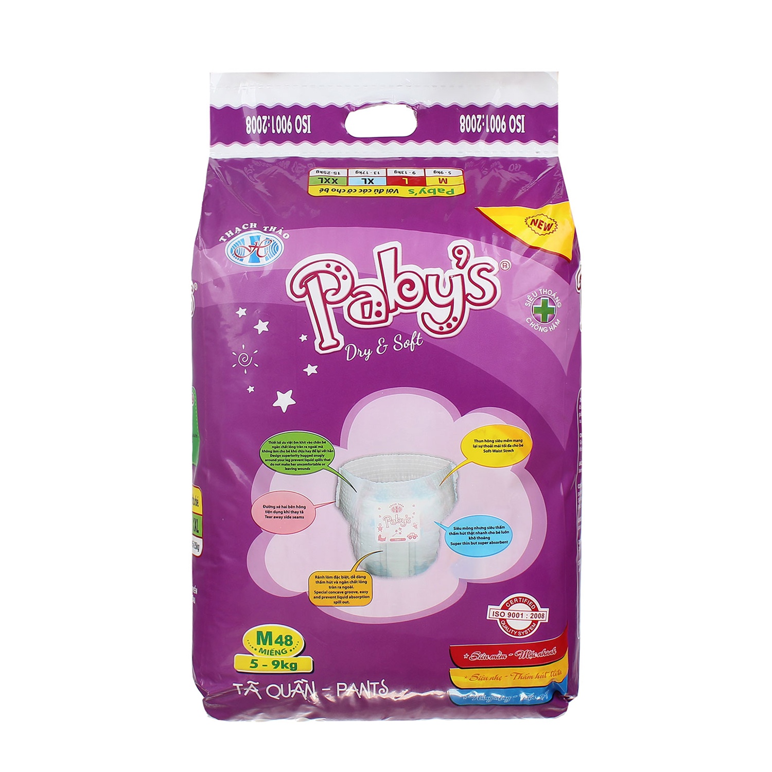 Tã quần Paby's M48 (5-9kg) hình 3