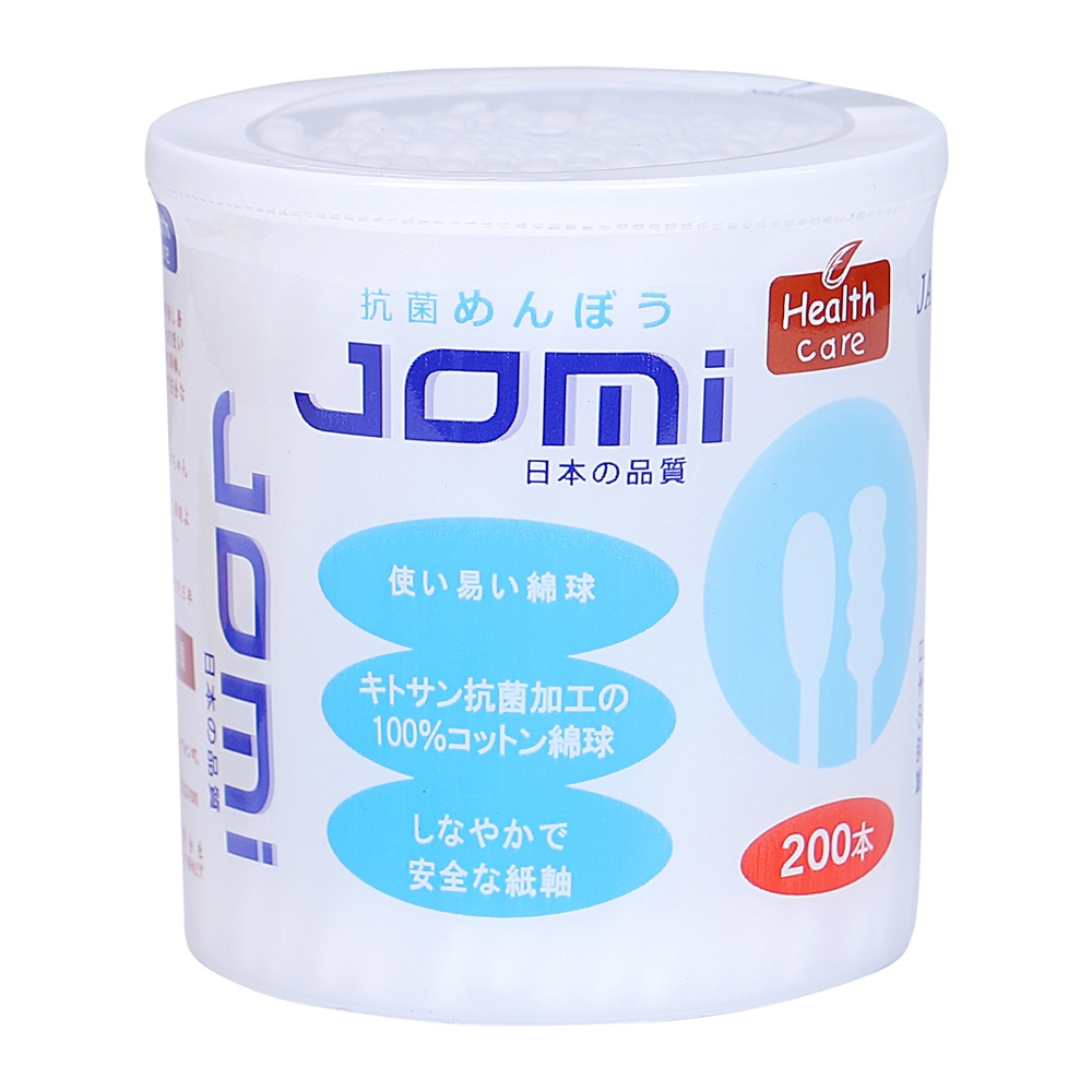 Tăm bông Jomi kháng khuẩn 200pcs hình 1