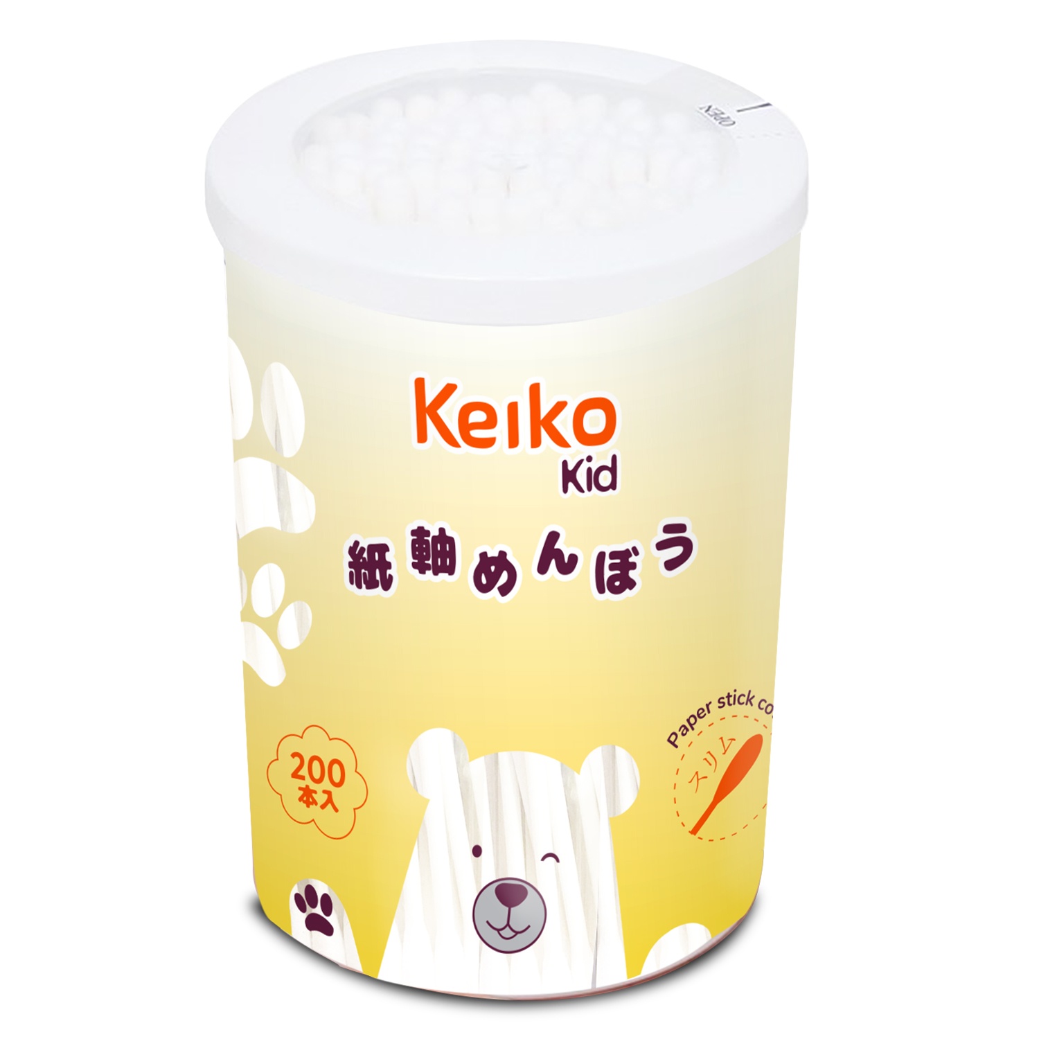 Tăm bông Keiko Kid 200pcs hình 1