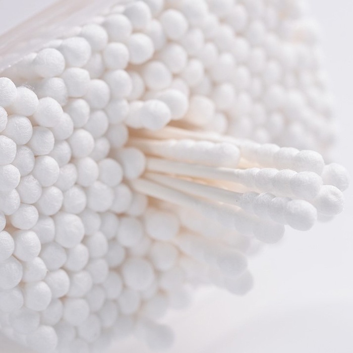 Tăm bông Misuta đầu xoắn và dệt 200 que hình 3