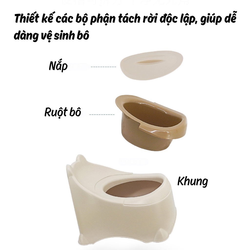 Bộ ngồi vệ sinh tai gấu AC 6Y+ hình 3