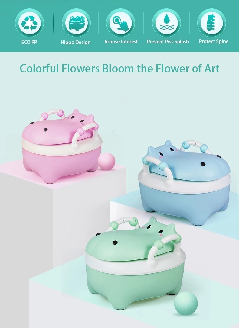 Bô vệ sinh hình thú cho bé Hà Mã KidsPlaza BP036 (Màu ngẫu nhiên) hình 4