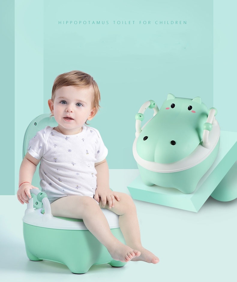 Bô vệ sinh cho bé hình chú Hà Mã Bô vệ sinh cho bé hình chú Hà Mã