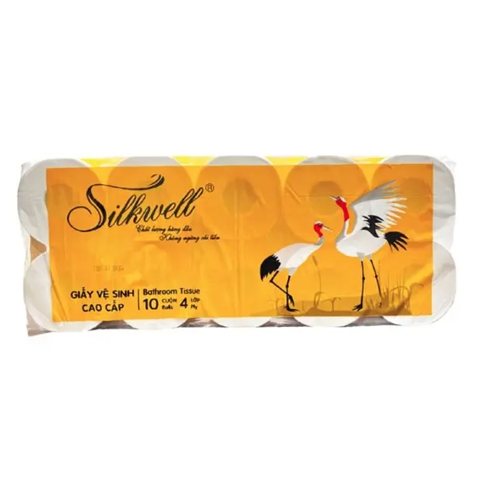 Giấy vệ sinh cao cấp Silkwell 4 lớp hình 1