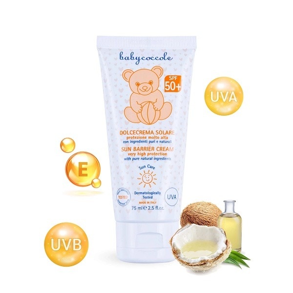 Kem chống nắng cho bé Babycoccole SPF50+ 30ml  hình 1