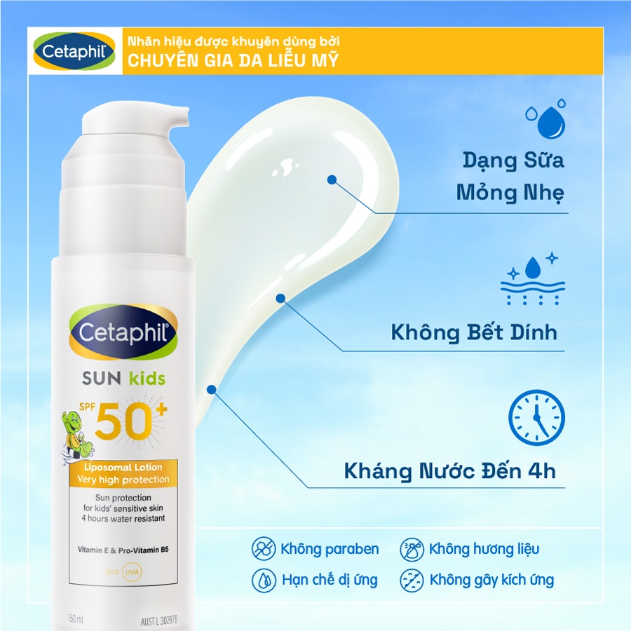 Kem chống nắng cho bé Cetaphil bảo vệ toàn cho làn da bé