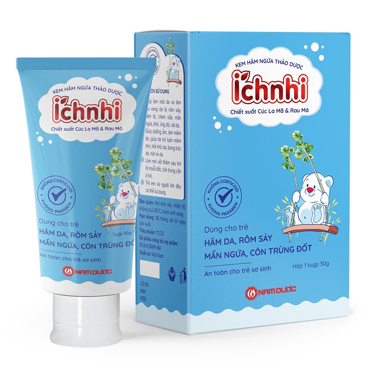 Kem hăm thảo dược tự nhiên Ích Nhi 30g hình 1