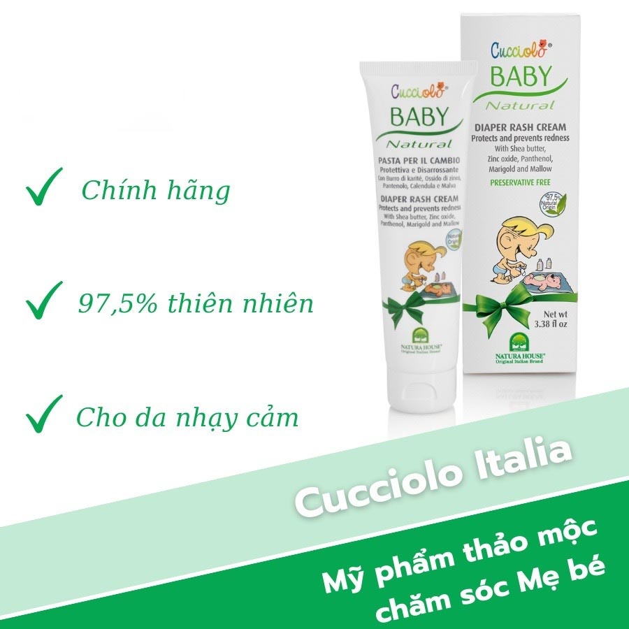 Kem ngừa hăm Cucciolo Baby 100ml hình 2