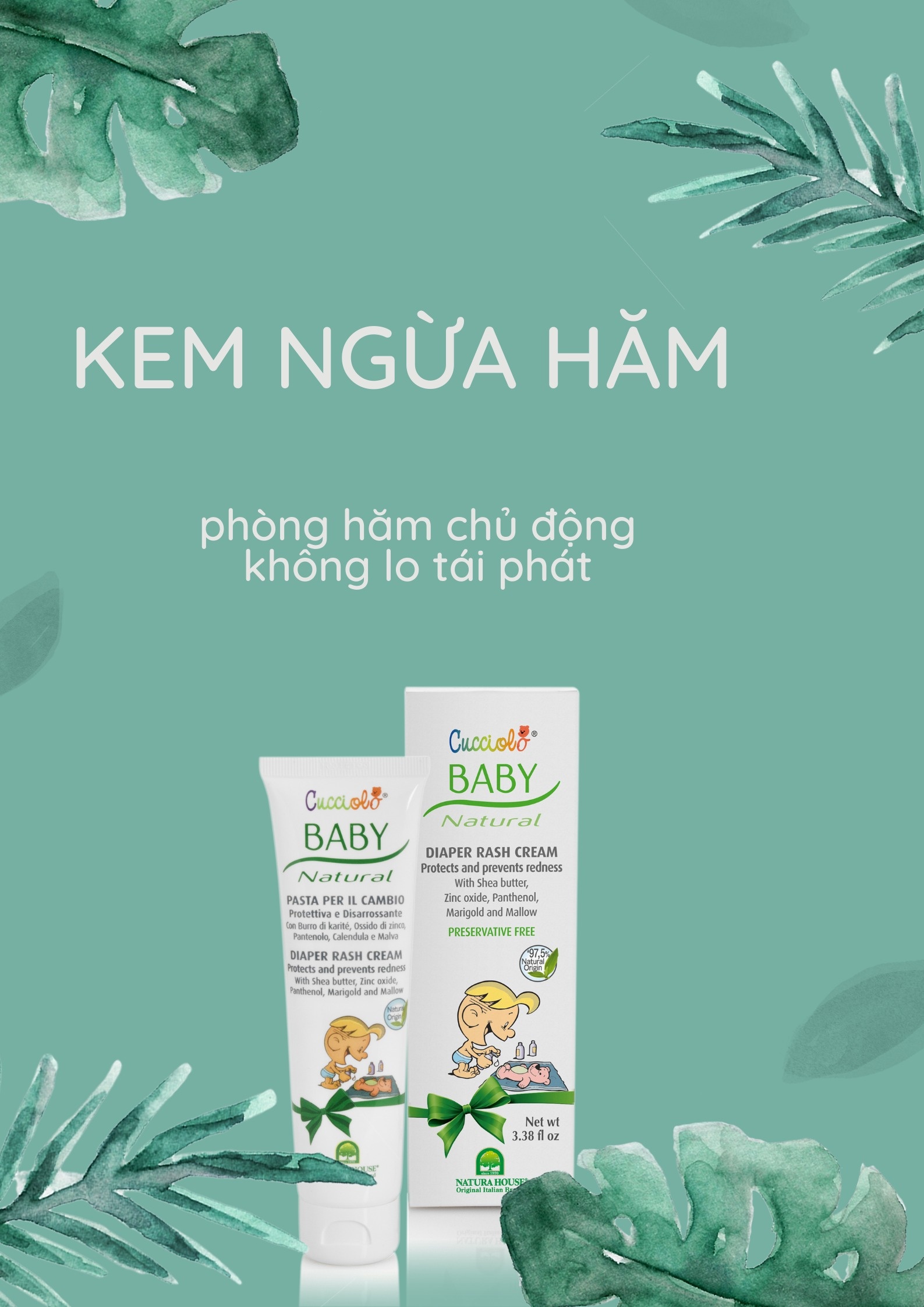 Kem ngừa hăm Cucciolo Baby 100ml hình 3