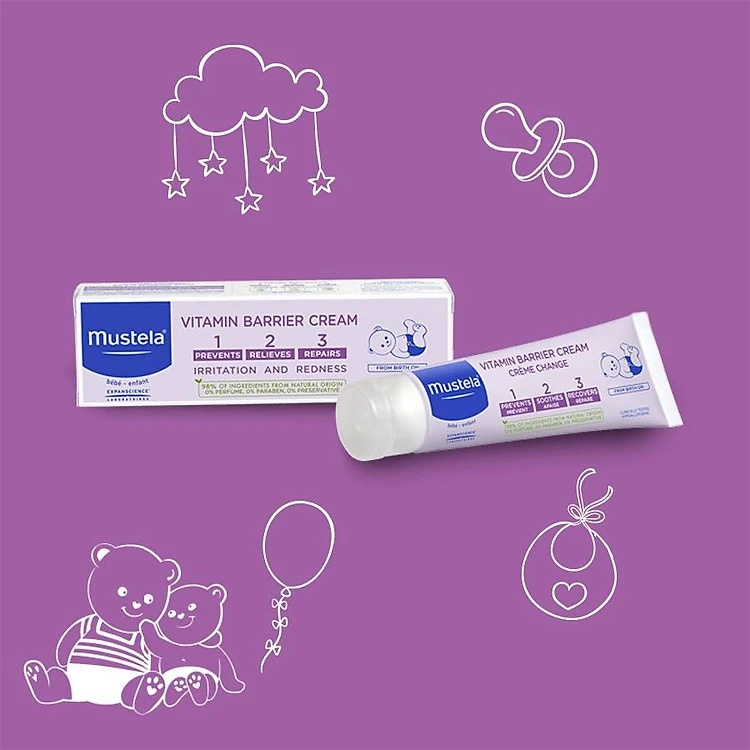 Kem trị hăm Mustela 100ml hình 1