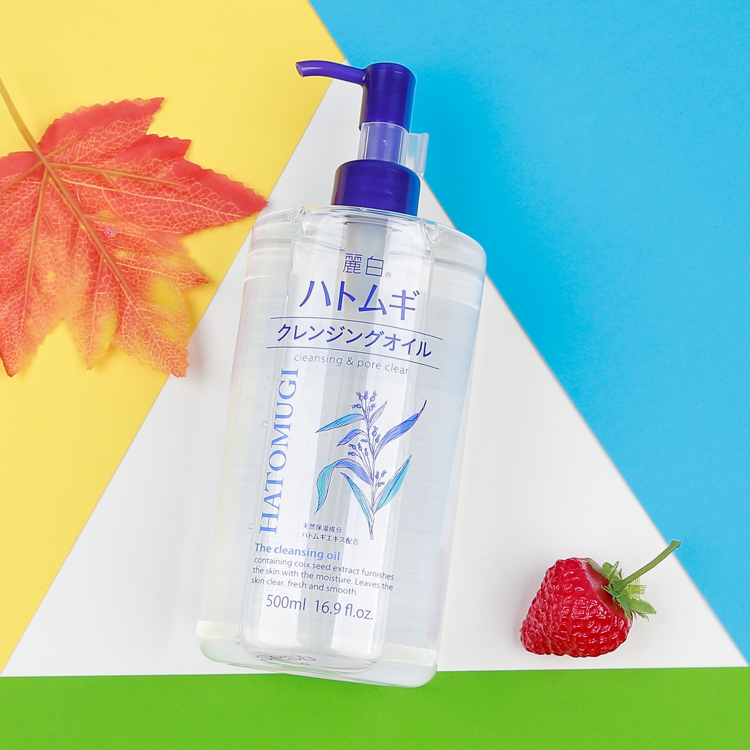 Dầu tẩy trang dưỡng ẩm Ý Dĩ Hatomugi 500ml hình 1