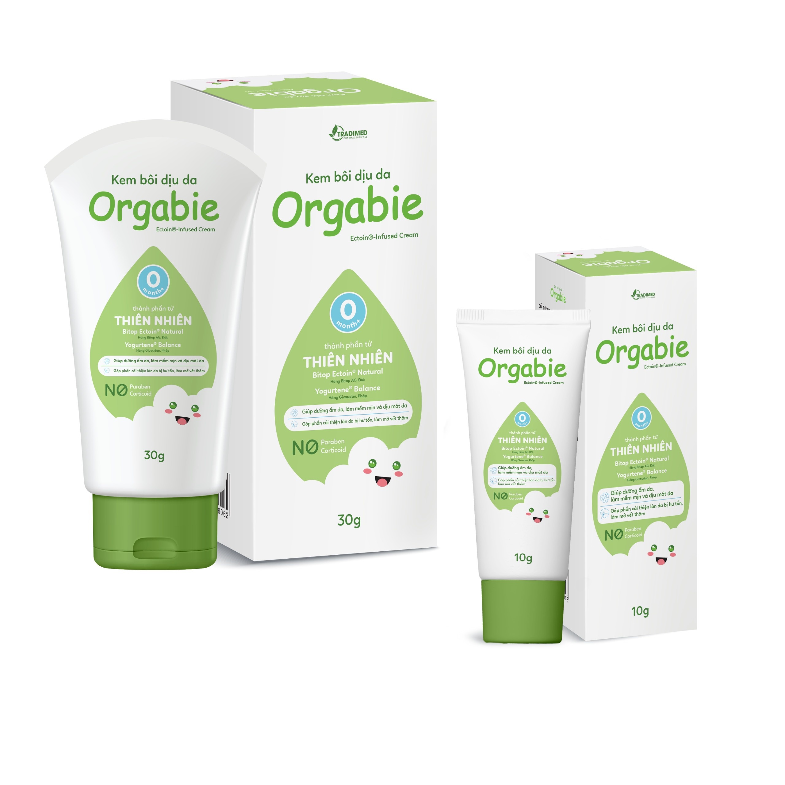 Kem bôi dịu da, chống viêm ngứa Orgabie 30g hình 1