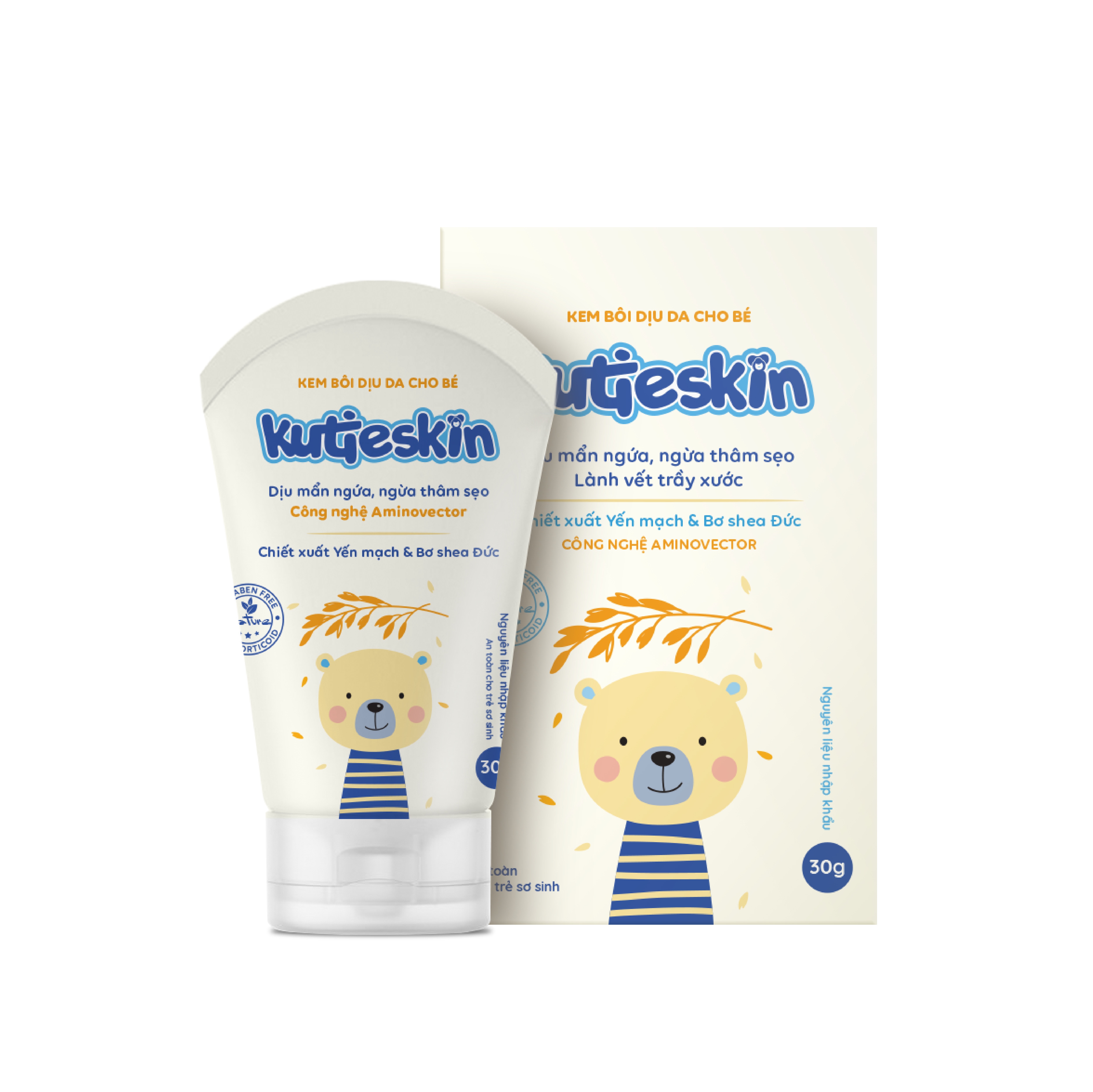 Kem bôi dịu da cho bé Kutieskin 30g hình 1