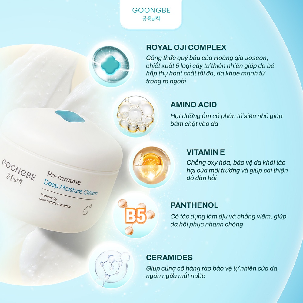 Kem dưỡng ẩm chuyên sâu cho bé Goongbe 100ml 0M+