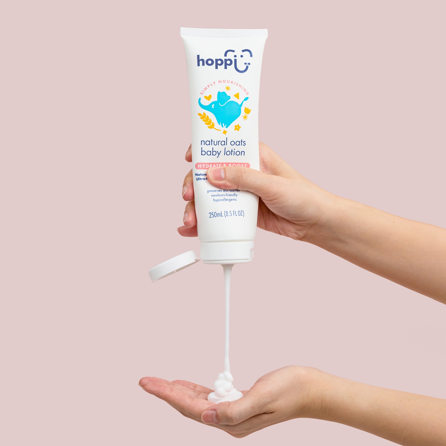 Kem dưỡng ẩm Hoppi yến mạch 250ml hình 2