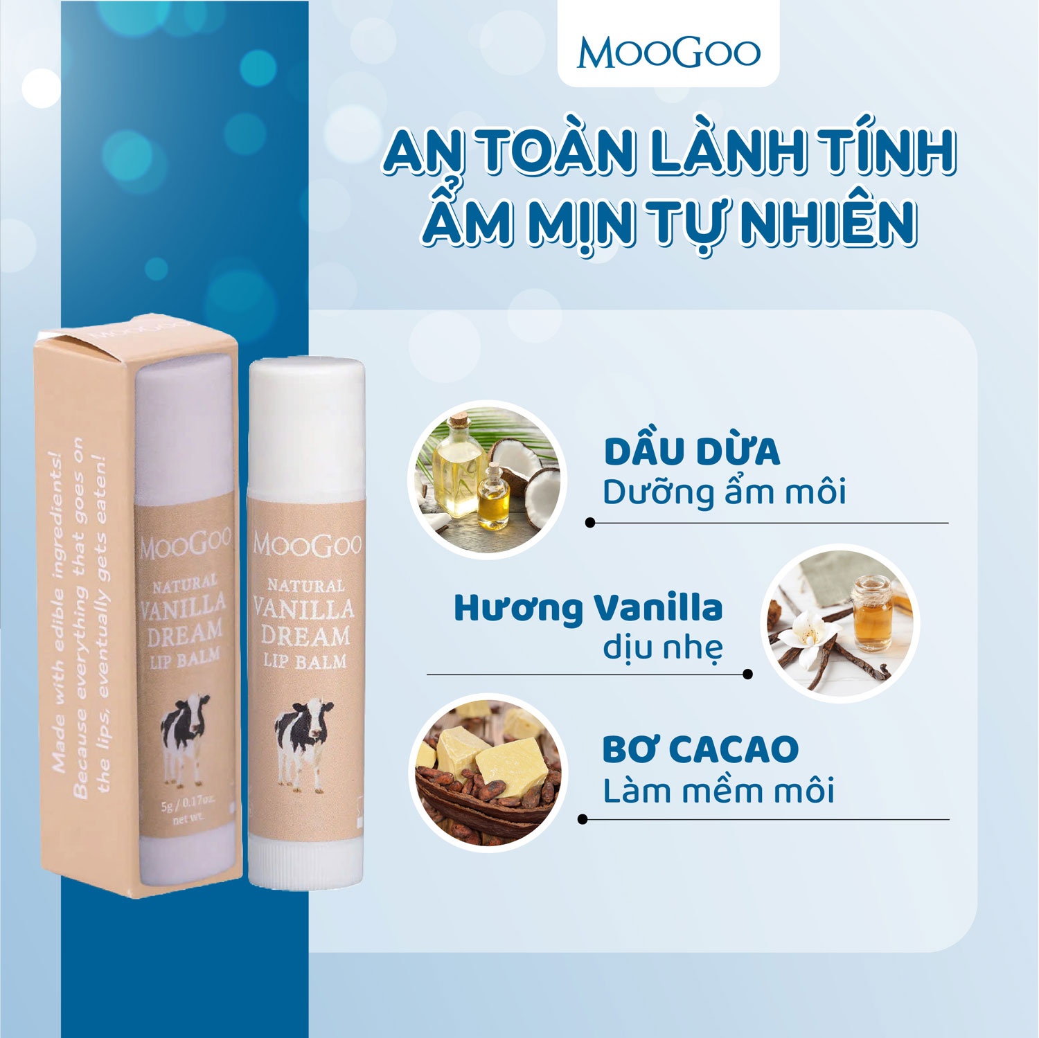 Son dưỡng môi Vanilla - MooGoo hình 2