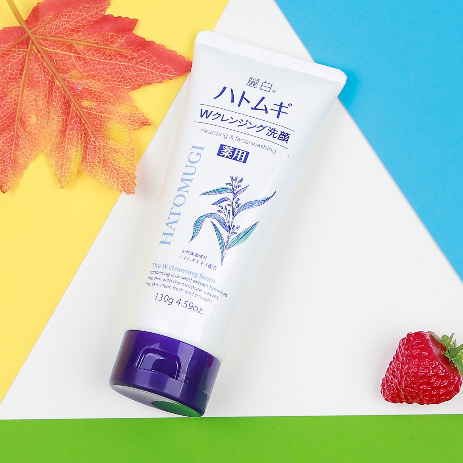 Sữa rửa mặt tẩy trang Hatomugi 130g hình 1