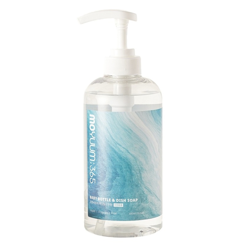 Nước rửa bình Moyuum 365 muối biển, thuần chay 600ml (dạng gel) hình 1