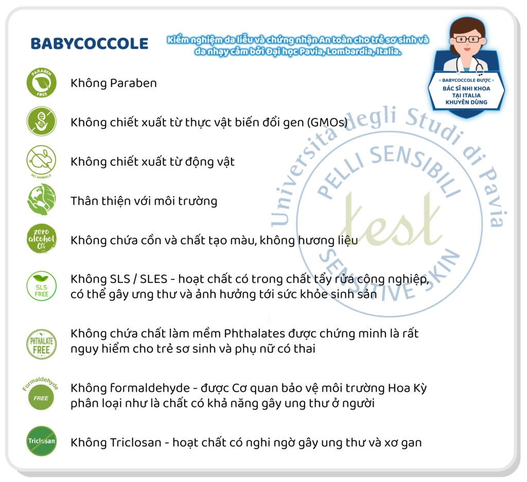 Phấn rôm em bé Babycoccole dạng nước 30ml 0M+ hình 4