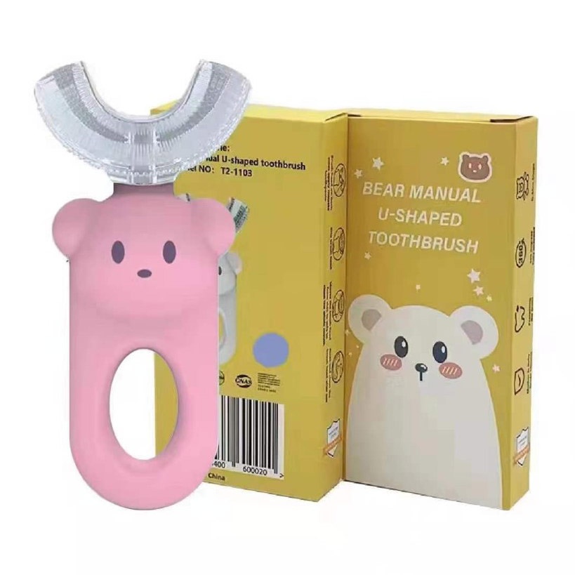 Bàn chải đánh răng chữ U cho bé AC (Màu ngẫu nhiên) hình 1