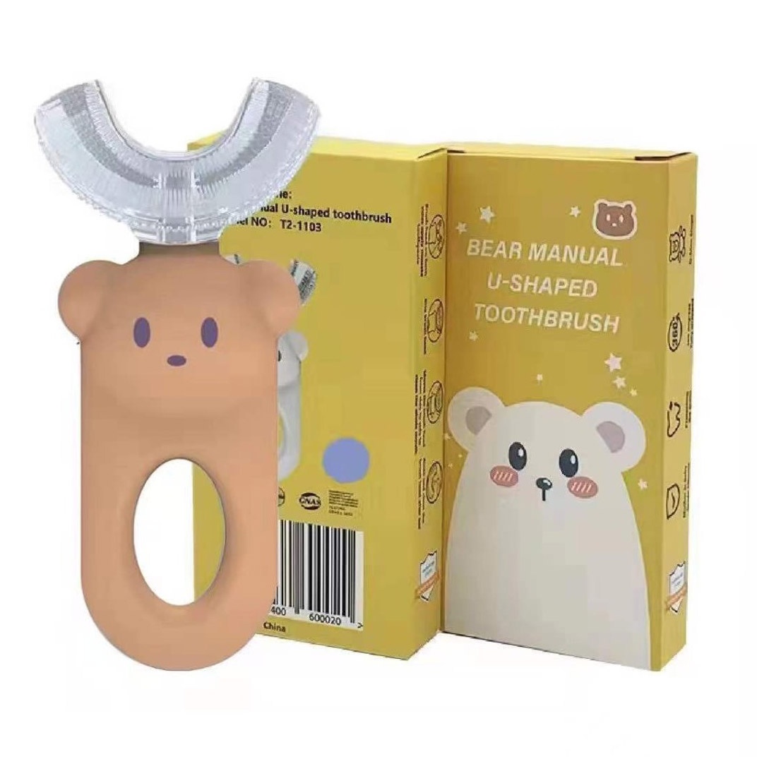 Bàn chải đánh răng chữ U cho bé AC (Màu ngẫu nhiên) hình 2