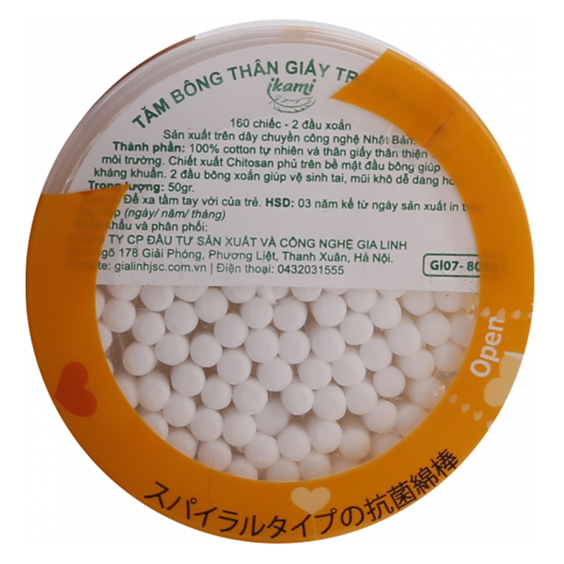 Tăm bông Ikami 2 đầu xoắn GL07 (160 chiếc) hình 2