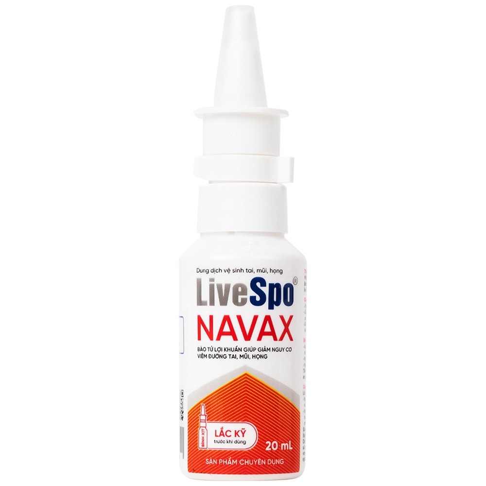 Dung dịch vệ sinh tai mũi họng LiveSpo Navax 20ml (Dạng xịt) hình 2