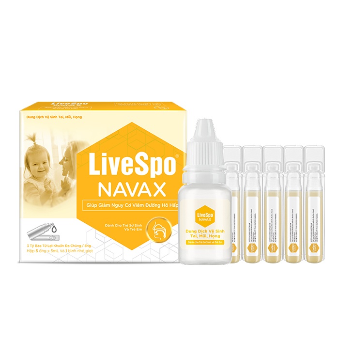 Dung dịch vệ sinh tai, mũi, họng LiveSpo Navax (Hộp 5*5ml) hình 1