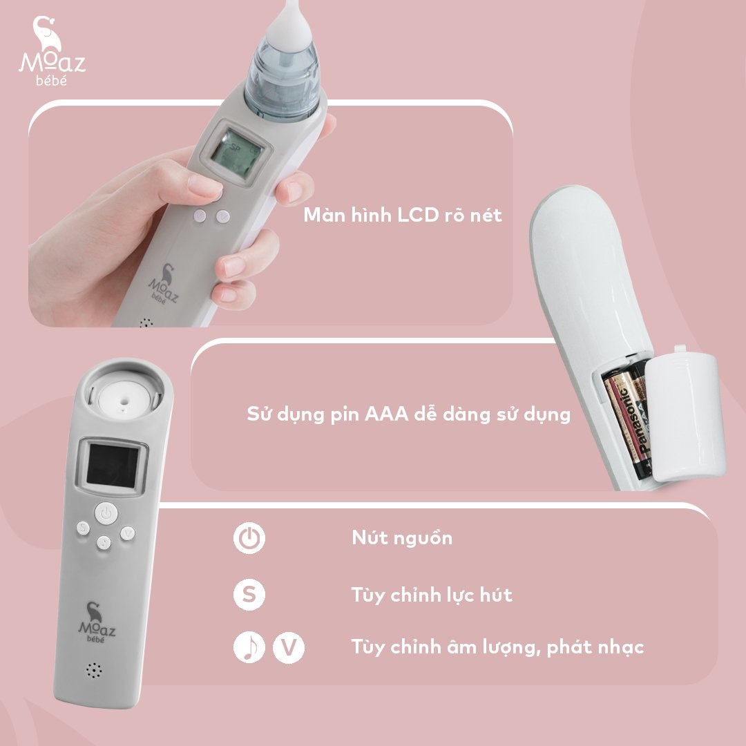 Máy hút mũi điện tử Moaz BéBé MB – 010 hình 4