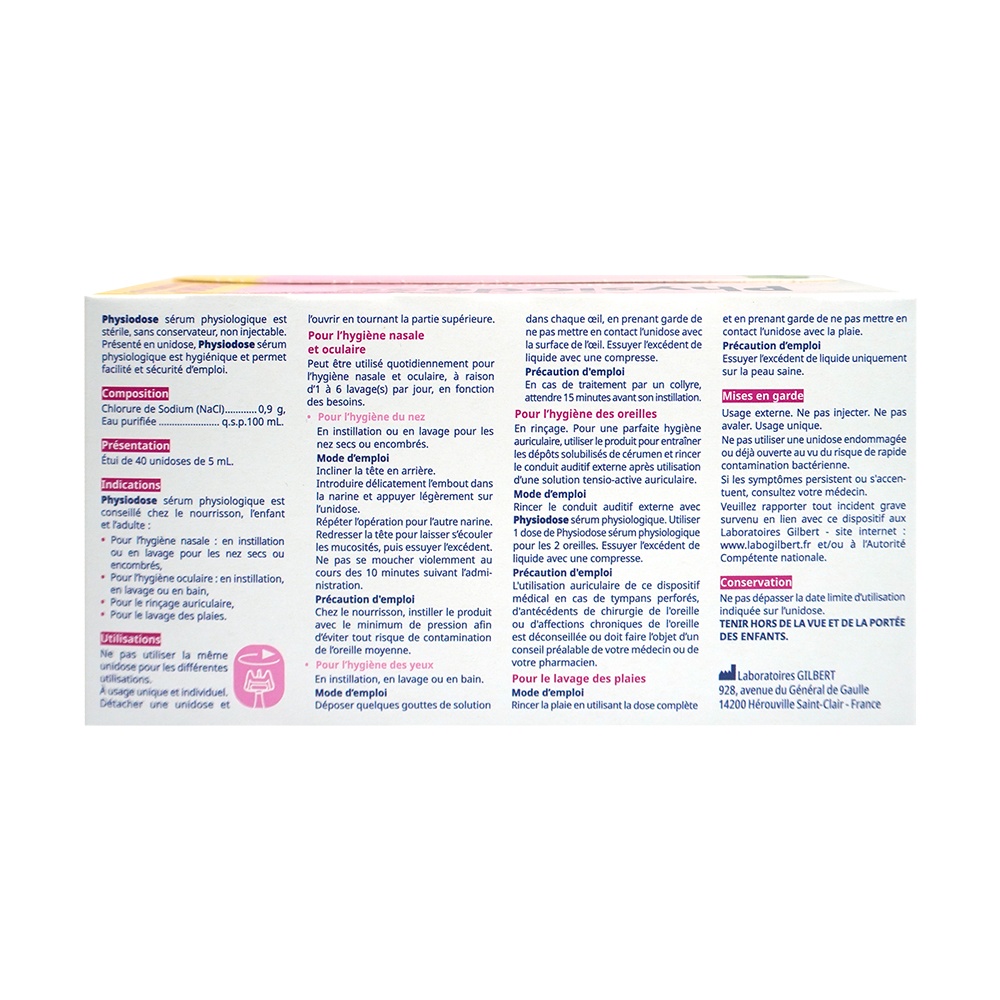 Nước muối Physiodose 40 ống hình 2