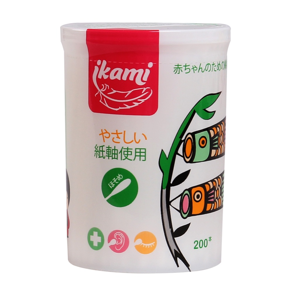 Tăm bông Ikami Baby GL05 200 chiếc hình 1
