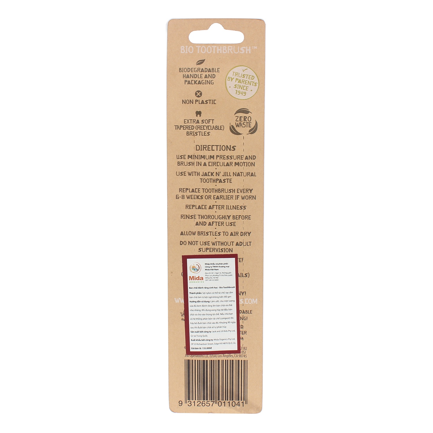 Bàn chải đánh răng Jack N' Jill hình thỏ hình 2