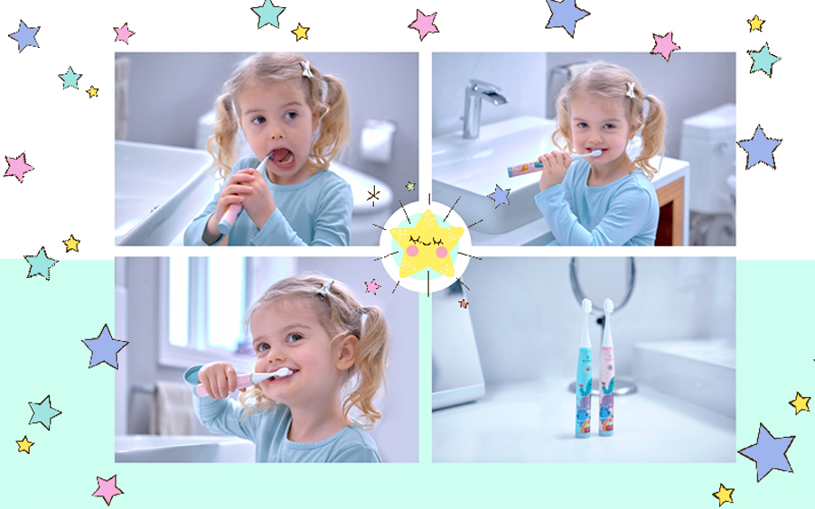 Bàn chải đánh răng chạy pin cho bé Marcus & Marcus màu xanh dương hình 2