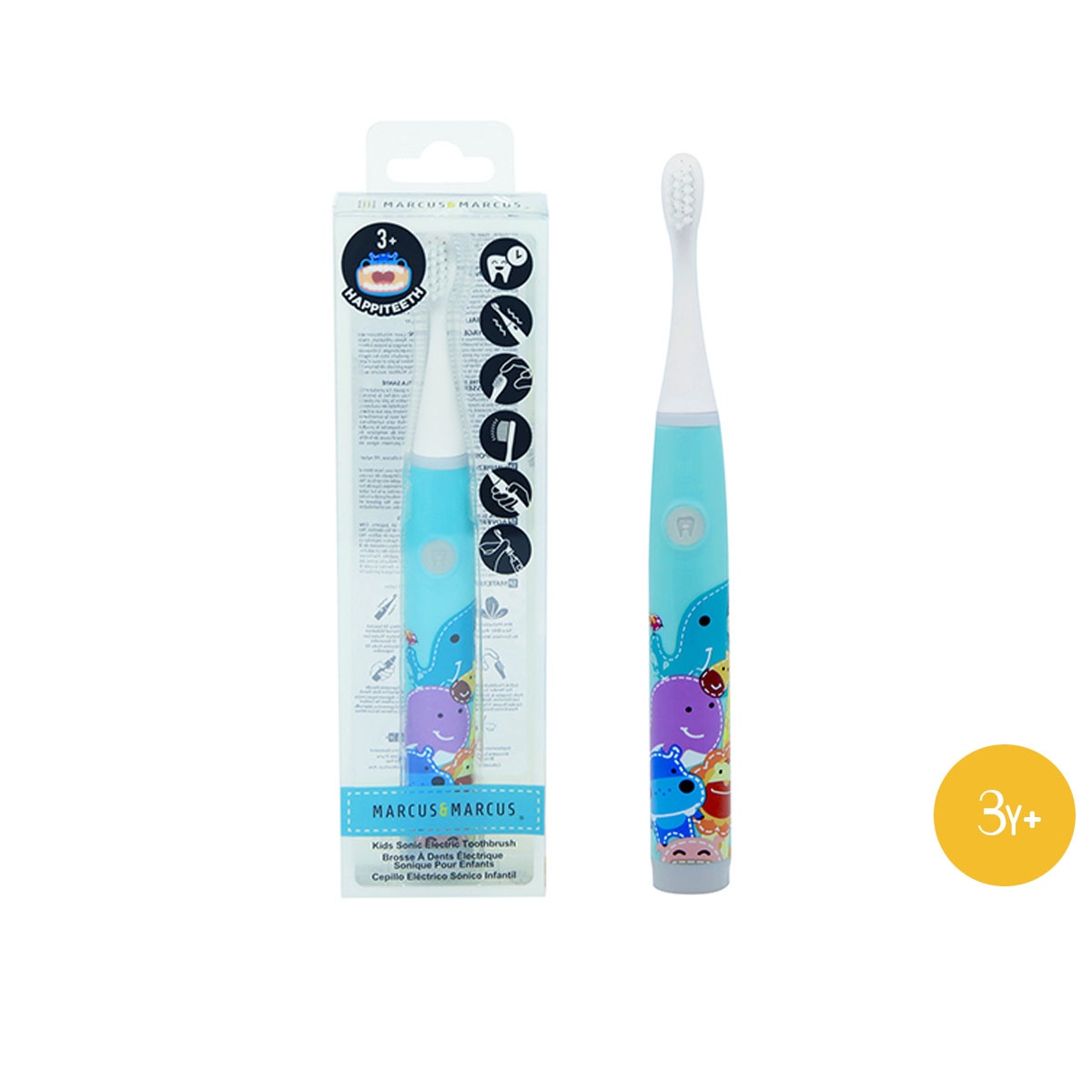 Bàn chải đánh răng chạy pin cho bé Marcus & Marcus màu xanh dương hình 1